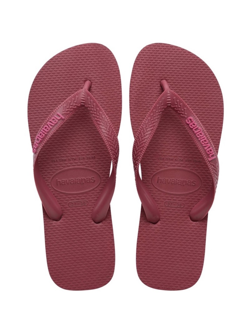 NWT Havaianas Flip Flops in Burgundy - Size 9/10W 8M
